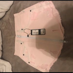 LF Pink Denim Skirt Size 25 New